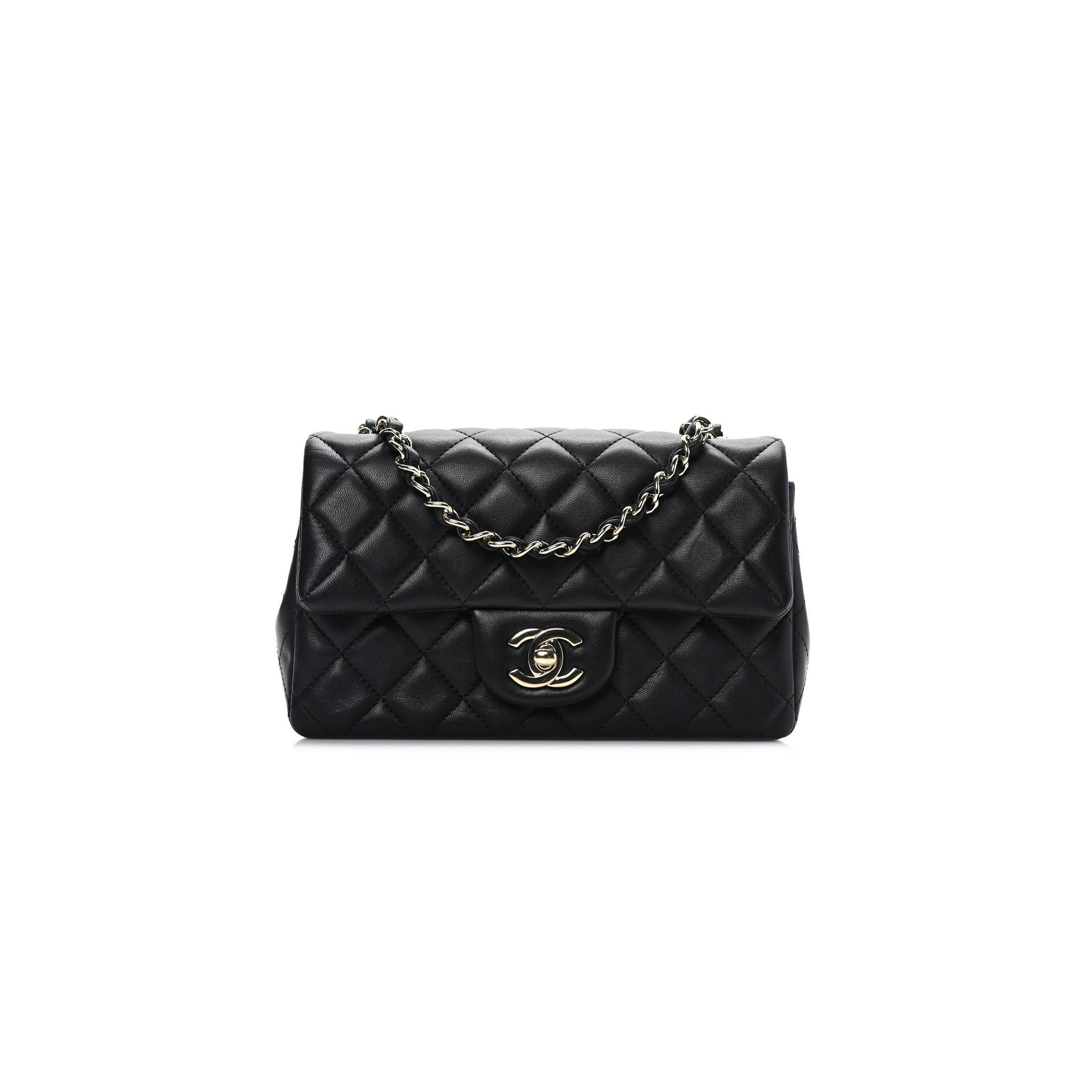 CHANEL LAMBSKIN QUILTED MINI FLAP BAG 1242244 (20*12*6cm)